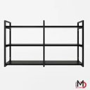 Ver imagem 7 de Prateleira Decorativa Elegante Organizadora Estilo Industrial Parede Sala Quarto Cozinha Preta