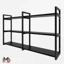 Ver imagem 6 de Prateleira Decorativa Elegante Organizadora Estilo Industrial Parede Sala Quarto Cozinha Preta
