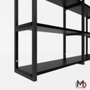 Ver imagem 5 de Prateleira Decorativa Elegante Organizadora Estilo Industrial Parede Sala Quarto Cozinha Preta