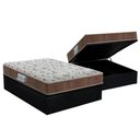 Ver imagem 1 de Cama Box Baú Casal: Colchão Espuma D45 Probel ProDormir Advanced Double Face + Base CRC Suede