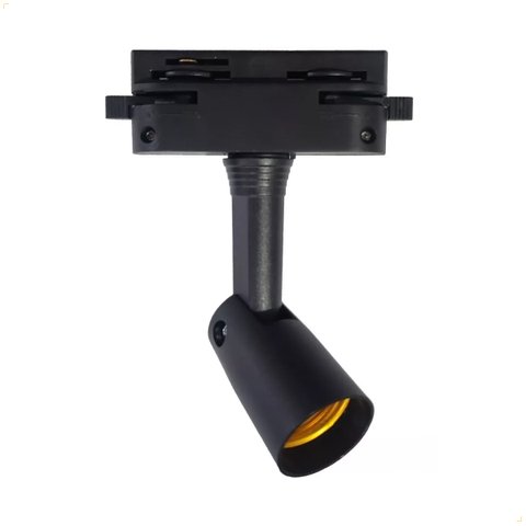 Spot para Trilho Eletrificado Soquete E27 sem Lâmpada Preto
