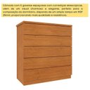 Ver imagem 6 de Cômoda 5 Gavetas com Pés 86cm Premium Bege/Cinamomo