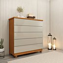 Ver imagem 2 de Cômoda 5 Gavetas com pés 86cm Premium