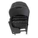 Ver imagem 7 de Kit 04 Cadeira 4 Pés Escolar Universitária Dobrável com Prancheta e Grade Preta