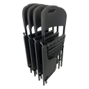 Ver imagem 6 de Kit 04 Cadeira 4 Pés Escolar Universitária Dobrável com Prancheta e Grade Preta