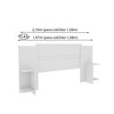 Ver mais imagens de Cabeceira Box Casal Painel Ajustável Arizona  