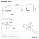 Ver imagem 6 de Acessório Lavatório Banheiro Industrial Papeleira Ouro Velho
