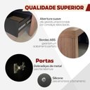 Ver mais imagens de Escrivaninha Mesa Escritório em L Y37 3 Gavetas 2 Portas 180cm Nogal E Preto