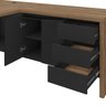 Mesa para Escritório em L 180x190cm 2 Portas 3 Gavetas Y37  - 12