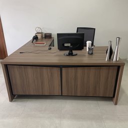 Mesa para Escritório em L 180x190cm 2 Portas 3 Gavetas Y37  - 15