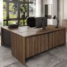 Mesa para Escritório em L 180x190cm 2 Portas 3 Gavetas Y37  - 3