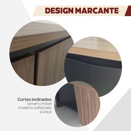 Mesa para Escritório em L 180x190cm 2 Portas 3 Gavetas Y37  - 10