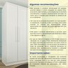 Guarda Roupa Solteiro 4 Portas 2 Gavetas 133cm Amsterdam   - 11