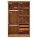 Ver imagem 4 de Guarda Roupa Solteiro 4 Portas 2 Gavetas 133cm Amsterdam Bege/Cinamomo