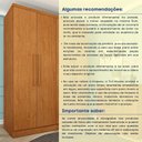 Ver mais imagens de Guarda Roupa Solteiro 4 Portas 2 Gavetas 133cm Amsterdam Bege/Cinamomo