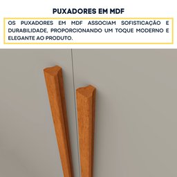 Guarda Roupa Solteiro 4 Portas 2 Gavetas 133cm Amsterdam   - 5