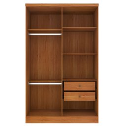 Guarda Roupa Solteiro 4 Portas 2 Gavetas 133cm Amsterdam   - 11