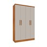 Guarda Roupa Solteiro 4 Portas 2 Gavetas 133cm Amsterdam   - 10