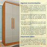 Guarda Roupa Solteiro 4 Portas 2 Gavetas 133cm Amsterdam   - 8