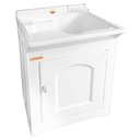 Ver imagem 1 de Gabinete Tanque de Lavar Roupas 40l Stilofibra Lavanderia Tanquinho Área de Serviço Branco