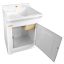 Ver imagem 3 de Gabinete Tanque de Lavar Roupas 40l Stilofibra Lavanderia Tanquinho Área de Serviço Branco