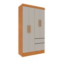 Ver imagem 7 de Guarda Roupa Infantil 4 Portas 2 Gavetas 108cm Oregon  
