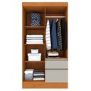 Ver imagem 5 de Guarda Roupa Infantil 4 Portas 2 Gavetas 108cm Oregon