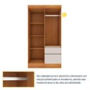 Ver imagem 3 de Guarda Roupa Infantil 4 Portas 2 Gavetas 108cm Oregon  