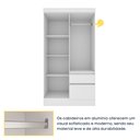 Ver imagem 7 de Guarda Roupa Infantil 4 Portas 2 Gavetas com Pés 108cm Oregon