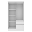 Ver imagem 5 de Guarda Roupa Infantil 4 Portas 2 Gavetas com Pés 108cm Oregon