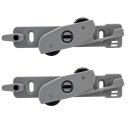 Ver imagem 3 de Kit para Porta de Correr Ro 65 4032 Sl Prata Sobreposto 60kg 1 Porta Rometal Unitário