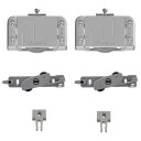 Ver imagem 1 de Kit para Porta de Correr Ro 65 4032 Sl Prata Sobreposto 60kg 1 Porta Rometal Unitário
