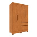 Ver imagem 3 de Guarda Roupa Infantil 4 Portas 2 Gavetas com Pés 108cm Oregon