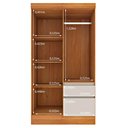 Ver imagem 5 de Guarda Roupa Infantil 4 Portas 2 Gavetas com Pés 108cm Oregon