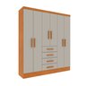 Guarda Roupa Casal 6 Portas 4 Gavetas 180cm Arizona   - 10