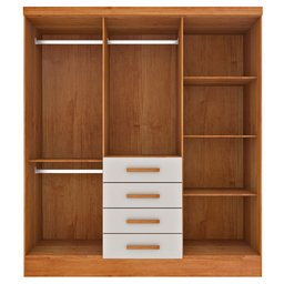 Guarda Roupa Casal 6 Portas 4 Gavetas 180cm Arizona   - 11