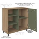 Ver imagem 7 de Conjunto Sala Charlotte: Rack 4534 + Buffet 4535