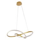 Ver imagem 1 de Lustre Luminaria Pendente Dourado Led Integrado 3000k 36w