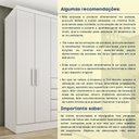 Ver mais imagens de Guarda Roupa Casal com pés 6 Portas 4 Gavetas 180cm Arizona  