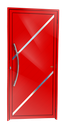 Ver imagem 1 de Porta Alumínio Lambril Duna c/Puxador e.Vermelho 90 Brimak