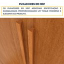 Ver imagem 5 de Guarda Roupa Casal com pés 6 Portas 4 Gavetas 180cm Arizona  