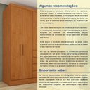 Ver mais imagens de Guarda Roupa Casal com pés 6 Portas 4 Gavetas 180cm Arizona  