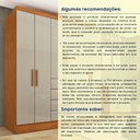 Ver mais imagens de Guarda Roupa Casal com pés 6 Portas 4 Gavetas 180cm Arizona  