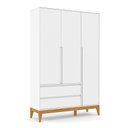 Ver imagem 6 de Quarto de Bebê Nature Clean 3 Portas com Berço Unique Branco Soft Eco Wood e Colchão Gazin –
