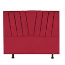 Ver imagem 1 de Cabeceira Bélgica Cama Box Casal 160 Cm Suede Vermelho