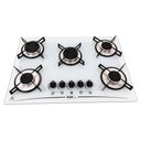 Ver imagem 1 de Cooktop 5 Bocas a Gás D&D Metal Branco Bivolt