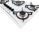 Ver imagem 3 de Cooktop 5 Bocas a Gás D&D Metal Branco Bivolt