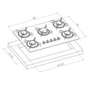 Ver imagem 4 de Cooktop 5 Bocas a Gás D&D Metal Branco Bivolt