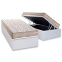 Ver imagem 1 de Conjunto Box Baú Solteiro: Colchão Espuma Paropas D28 / Master Ag80 Clean Double Face 17 + Base
