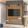 Painel Home Linea Brasil Lumini Tv 65'' Amendoa/titanio - 1
